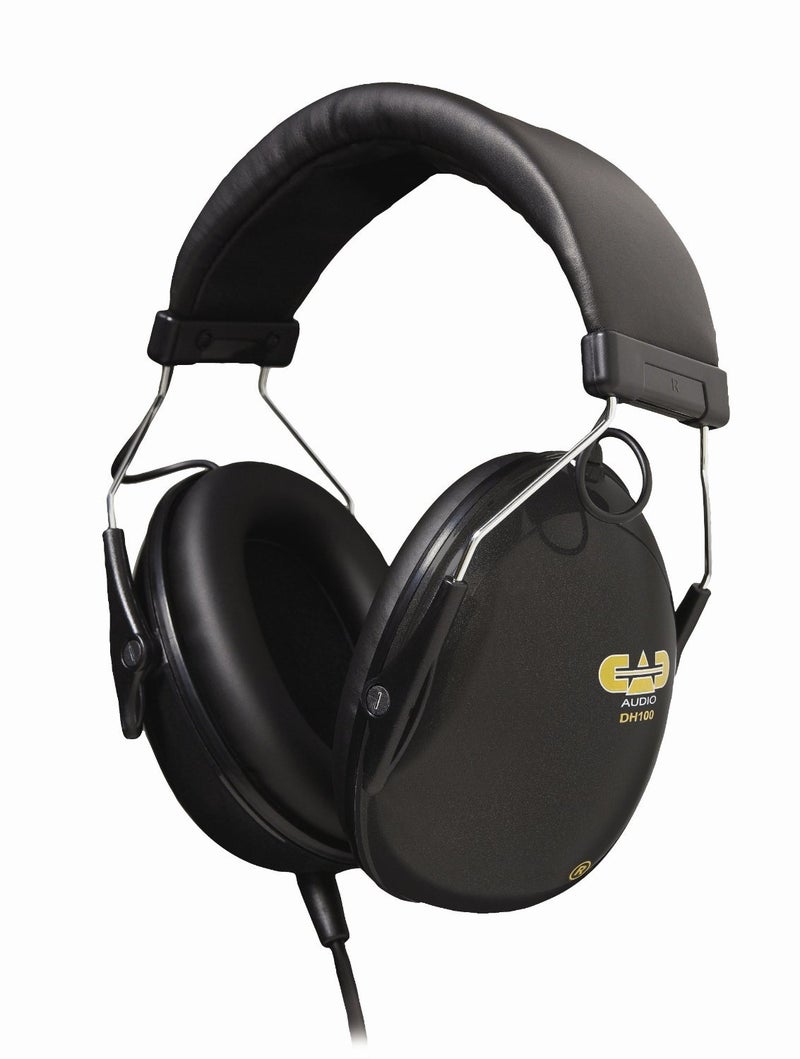 سماعات عازلة للصوت من CAD Audio DH100 لطبالين، سوداء، قطر كبير